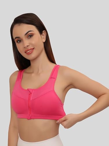GLAMORAS Wirefree Sports Bra for Women – Full Coverage, Everyday Activewear Comfort
